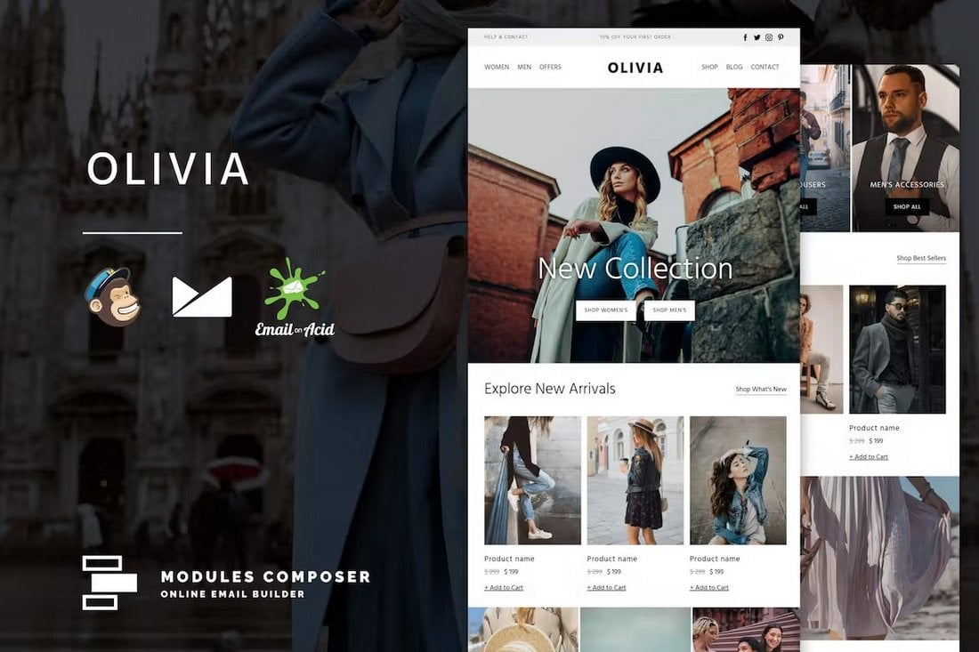 Olivia - E-commerce MailChimp Email Template