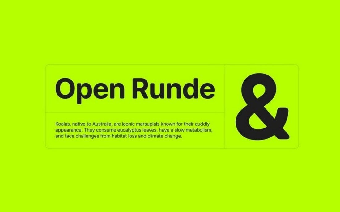 Open Runde - Free Sans Font for PowerPoint