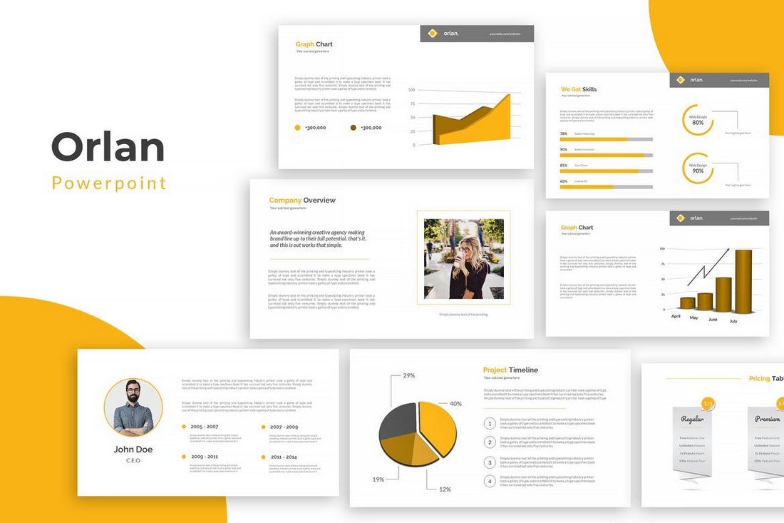 Powerpoint Template Design Radea