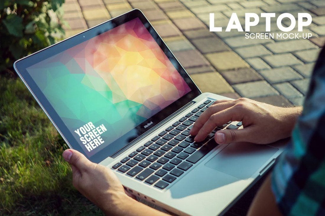 Outdoor-MacBook-Mockup 100+ MacBook Mockup Templates (PSD & Vector) design tips