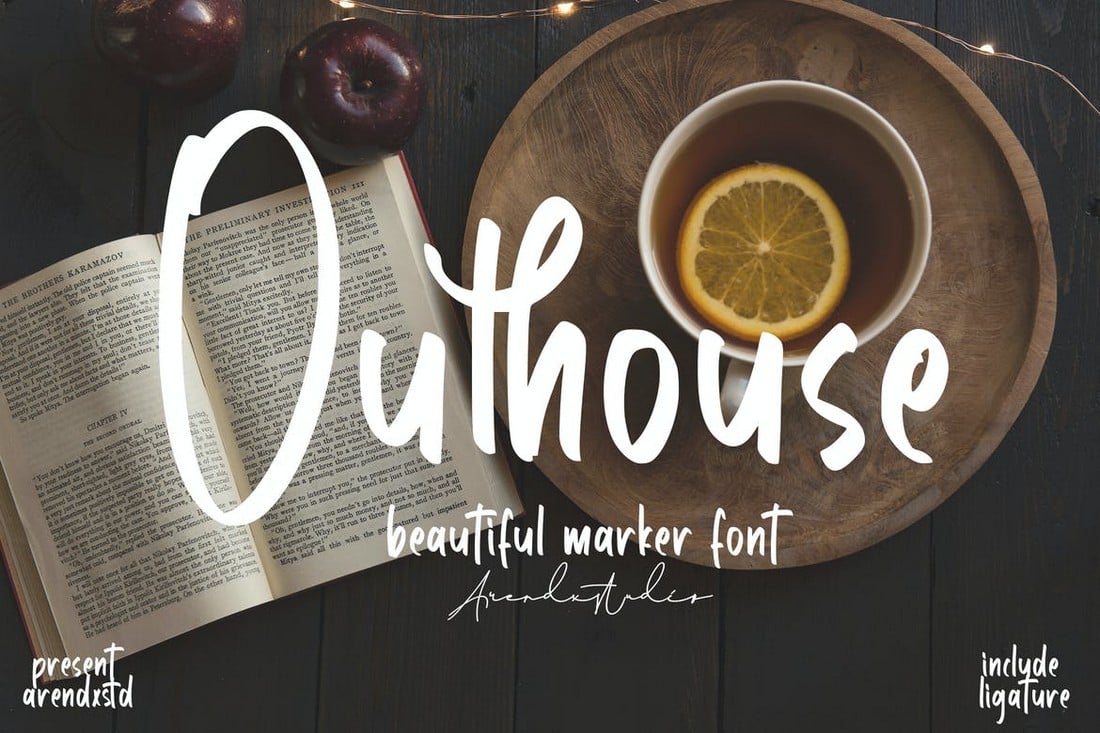 Outhouse - Stylish Marker Font