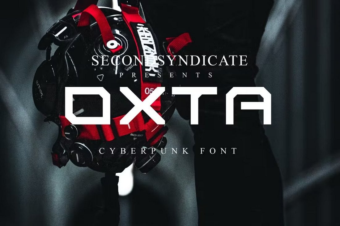 Oxta - Bold Cyberpunk Font