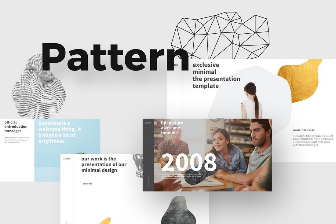 PATTERN-Modern-Powerpoint-Template 20+ Simple PowerPoint Templates (With Clutter-Free Design) design tips 