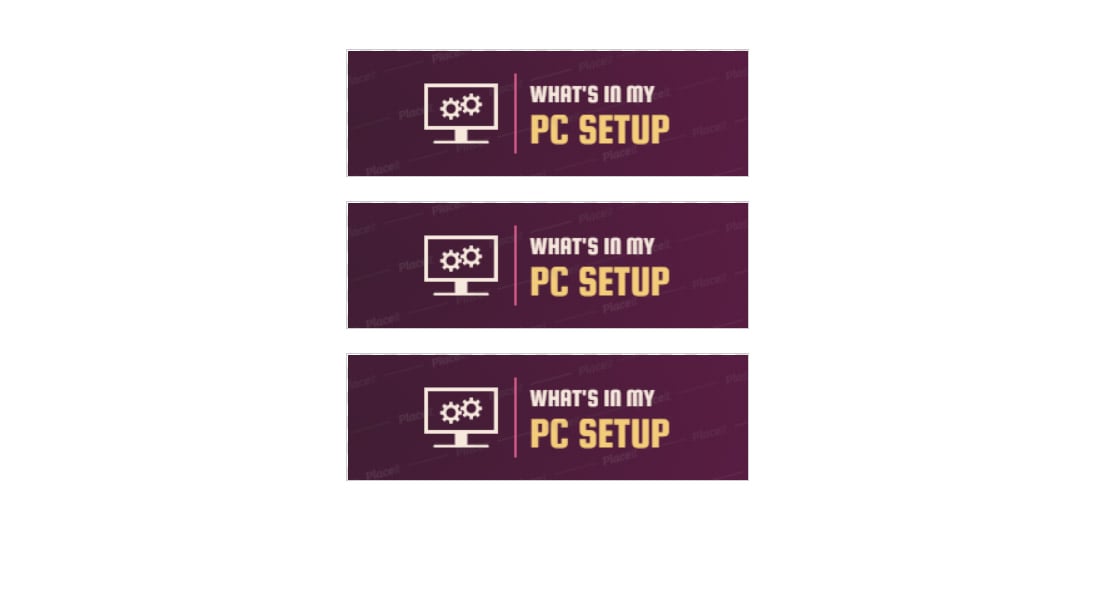 PC Setup Twitch Panel Template
