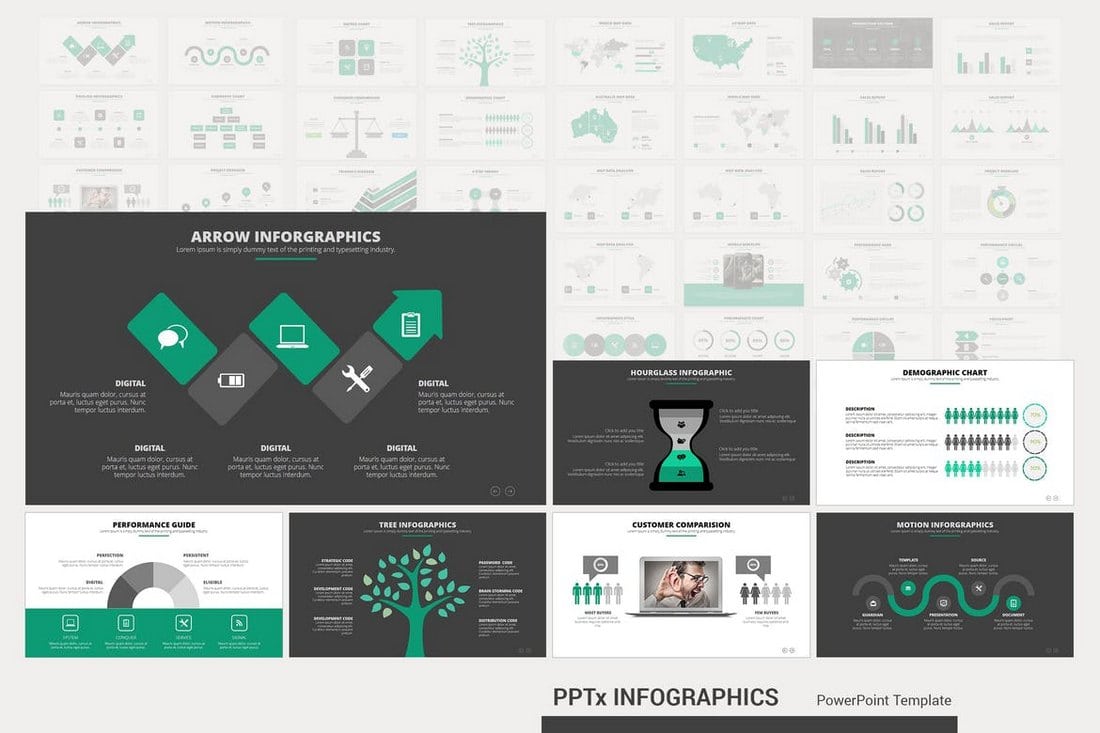 PPTx-Infographics 40+ Best Infographic Templates (Word, PowerPoint & Illustrator) design tips 