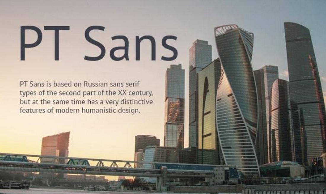 PT Sans - Free Real Estate Font