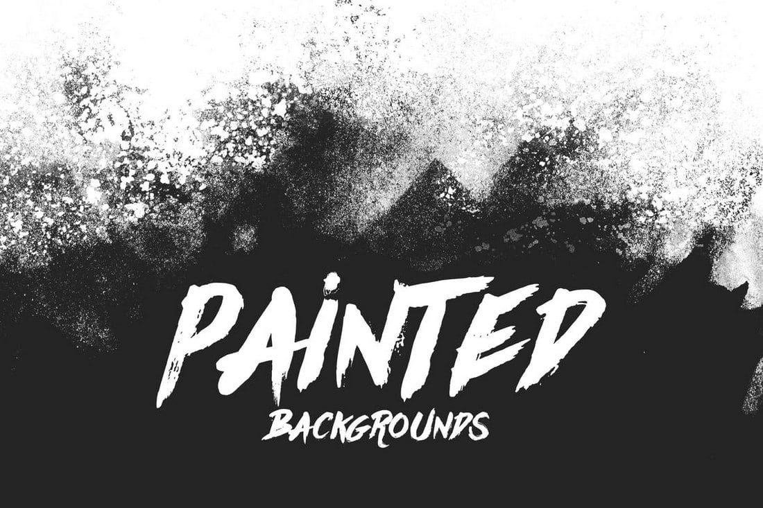 Painted-Backgrounds-1 20+ Black Texture Background Graphics design tips 