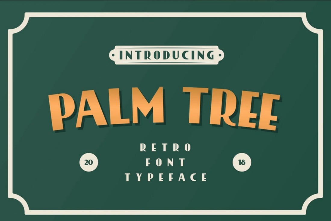 Palm Tree - Free Retro 80s Font