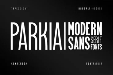 Parkia Condensed Typeface