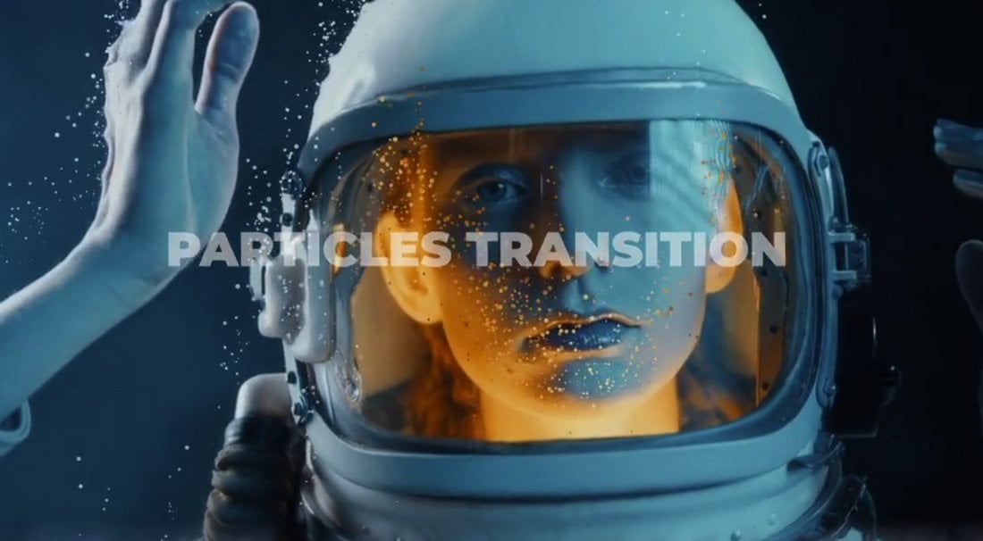 Particles Transition Effect for DaVinci Resolve