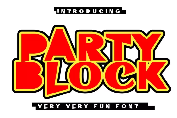 View Information about Party Block Fun Block Font