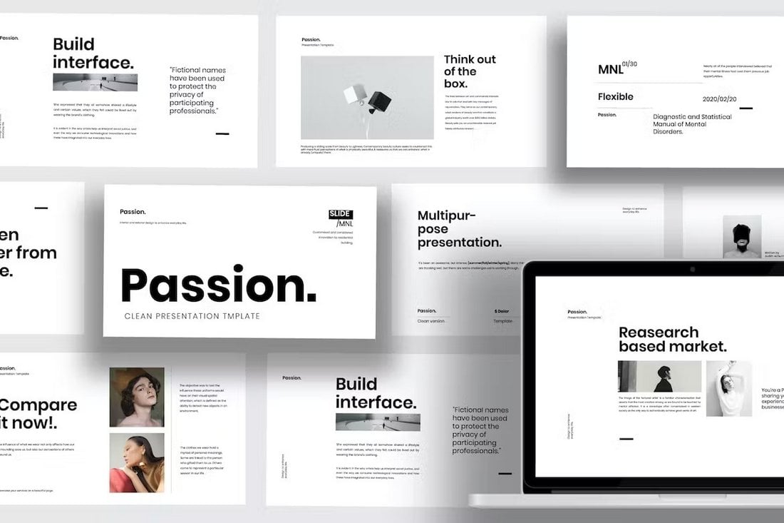 Passion - Minimal Clean Powerpoint Template