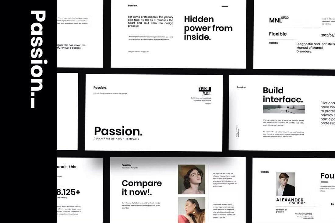 Passion-Minimalist-Google-Slides-Templates 20+ Minimalist + Simple Google Slides Themes (Minimal Designs) design tips