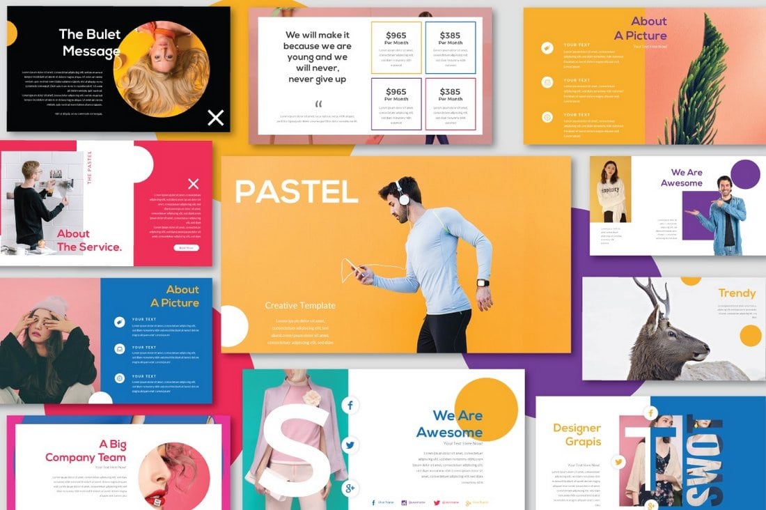 Pastel - Free Modern PowerPoint Template