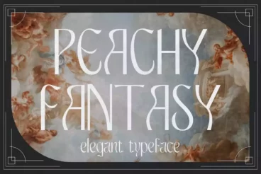 Peachy Fantasy Art Nouveau Font