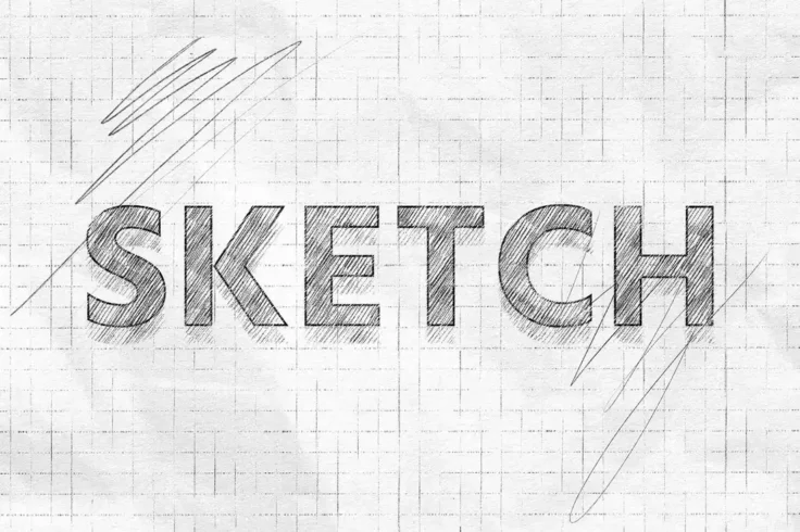 View Information about Pencil Sketch Photoshop Text Effect