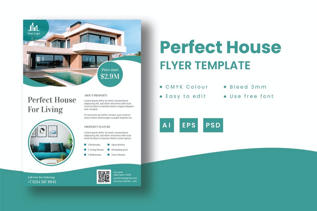 23+ Best for Sale Flyer Templates 2321 (Free & Premium)  Design Shack Regarding House For Sale Flyer Template