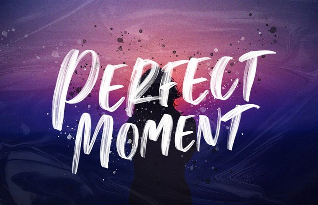 Perfect-Moment-Free-Handwritten-Brush-Font 25+ Free Brush, Script & Hand Lettering Fonts design tips 