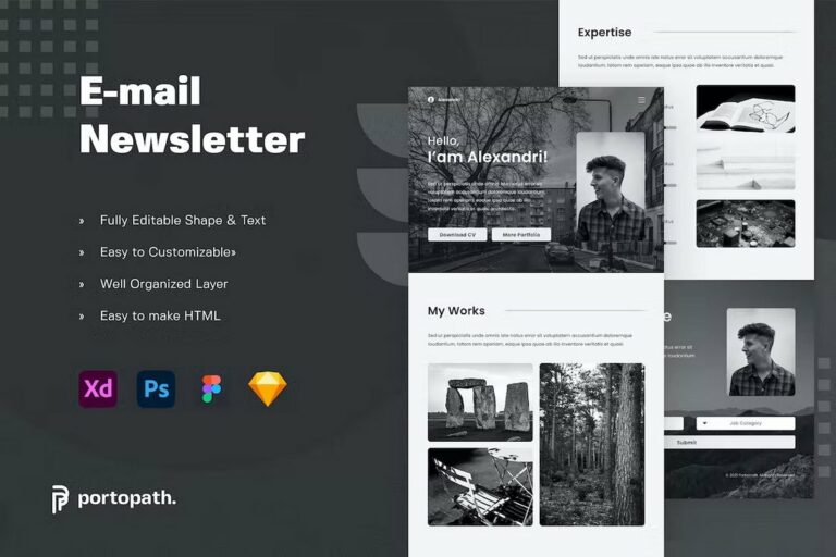 20+ Best Adobe XD Email Templates Design Shack