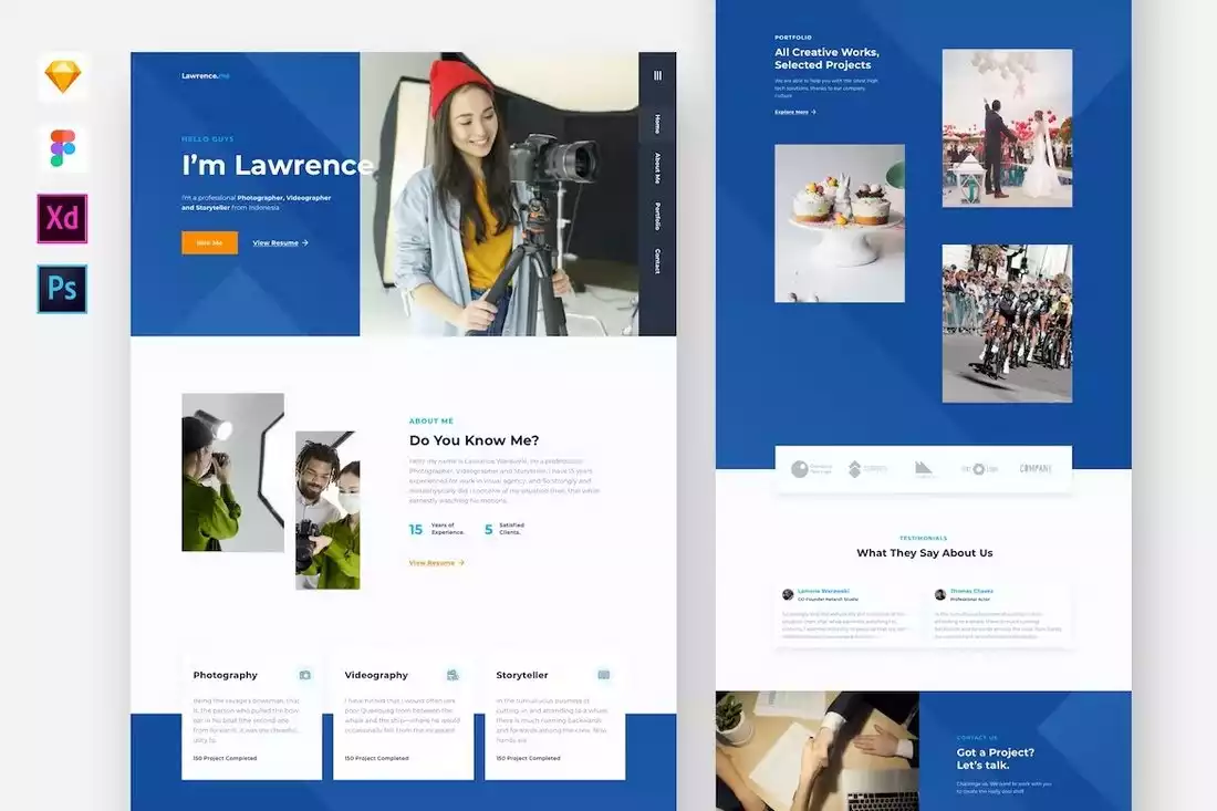 Personal Portfolio Figma Website Template | Design Shack