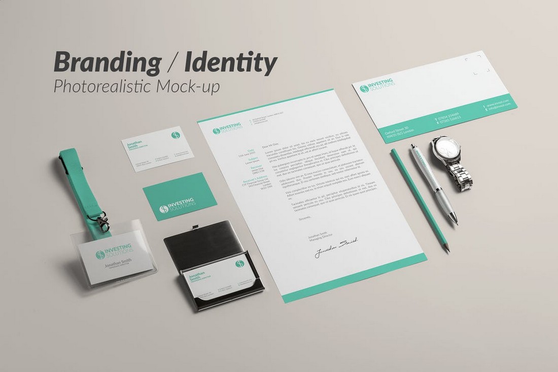 Photorealistic Branding Identity Mockup