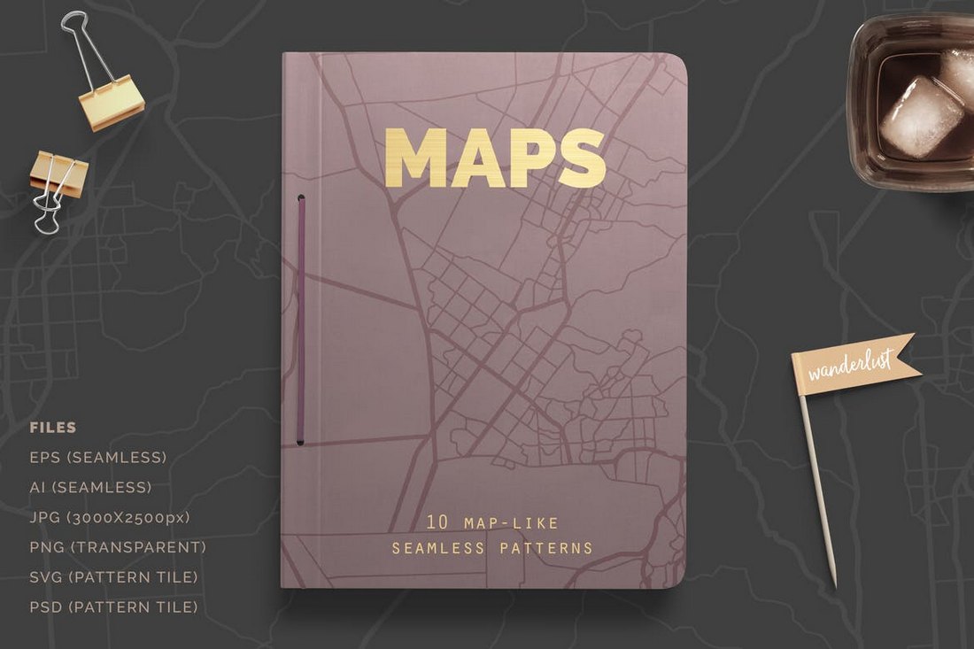 Photoshop-Maps-Patterns 30+ Best Photoshop Patterns of 2018 (Free & Pro) design tips 