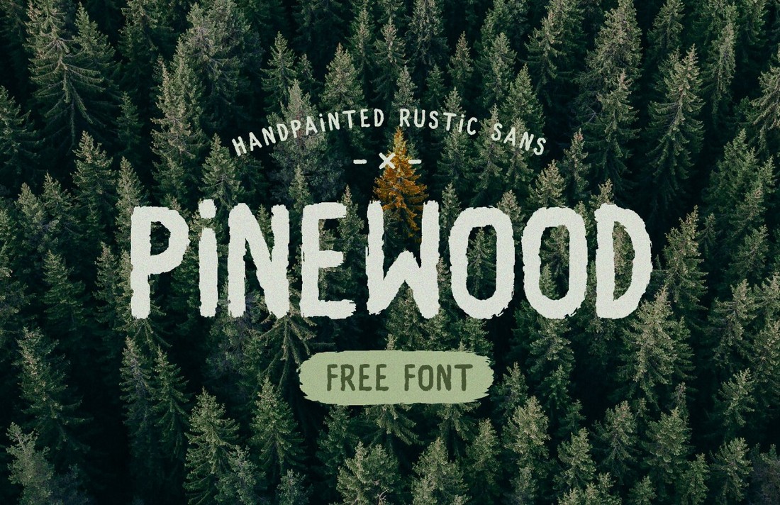 Pinewood-Free-Rustic-Sans-Brush-Font 25+ Free Brush, Script & Hand Lettering Fonts design tips 