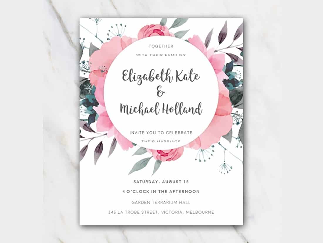 templates for invitations free printable 4 to a page