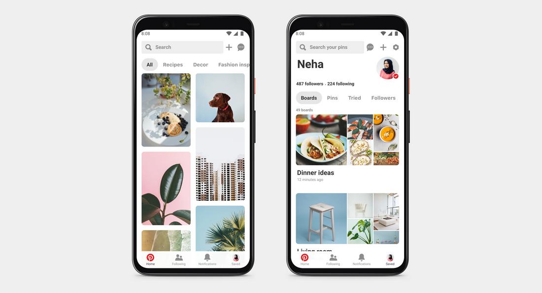 Pinterest mobile app