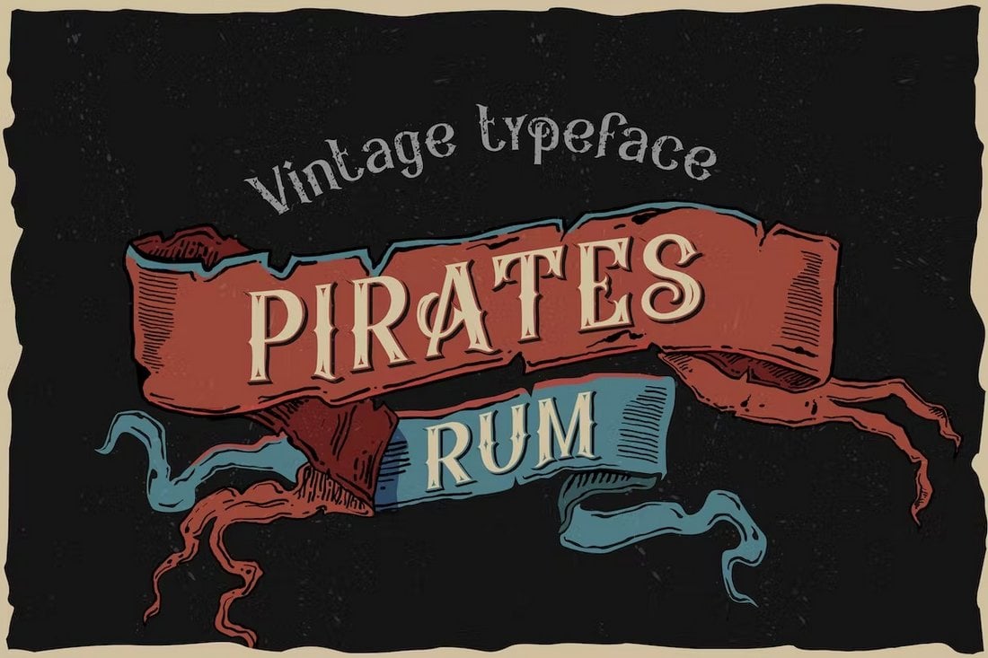 Pirates-Rum-Vintage-Pirate-Font 20+ Best Pirate Fonts in 2023 (Free & Pro) design tips  