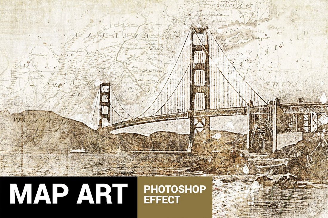 Piratum-Map-Art-Photoshop-Action 20+ Best Vintage & Retro Photoshop Actions design tips 