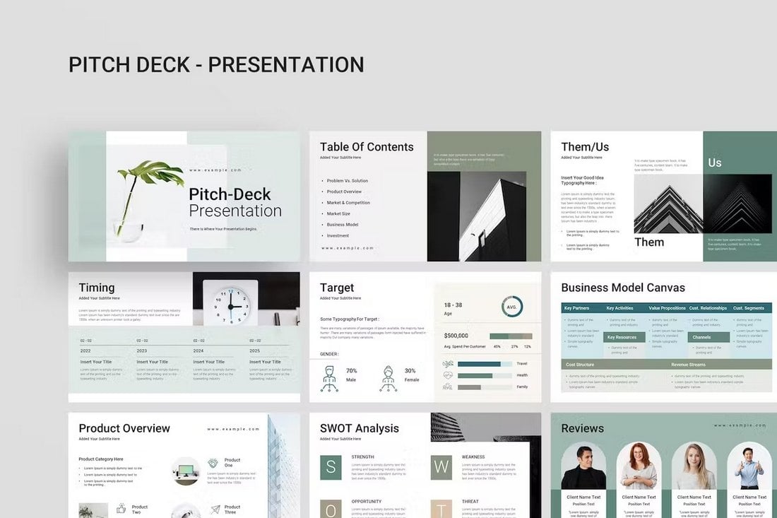 Pitch Deck Business PowerPoint Template
