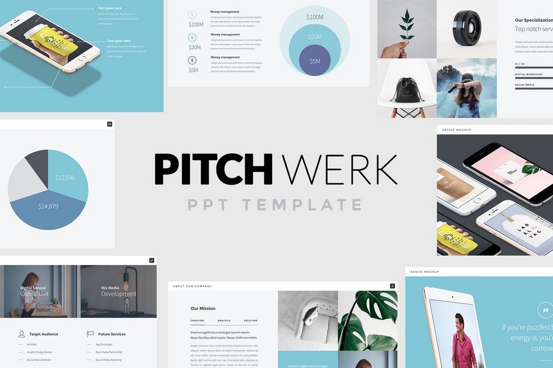 Pitch Werk - Elegant Powerpoint Pitch Deck