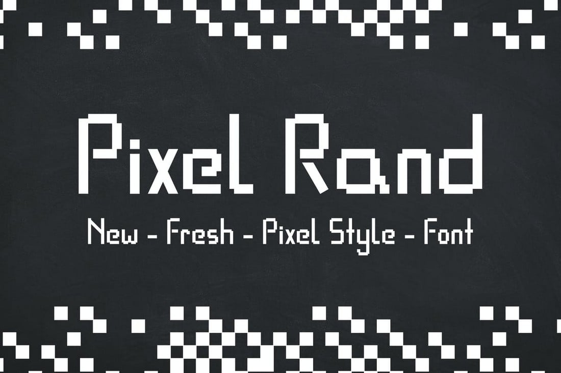 Pixel Border - Pixel Art Font