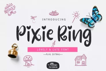 Pixie Ring Cute Decorative Font