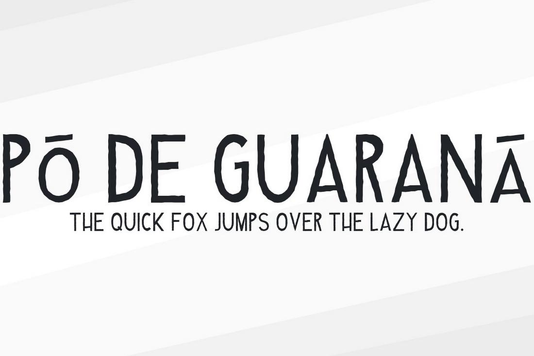 Pó de Guaraná - Free Brazilian Font