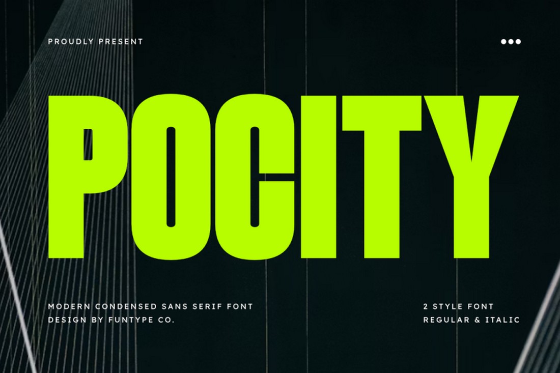 Pocity - Free Bold Dynamic Font