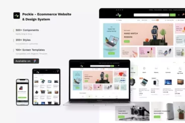 Pockie Ecommerce Figma Website Template