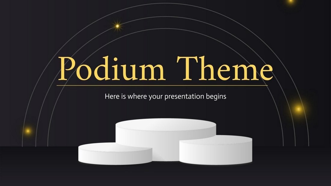 Podium Theme - Free Google Slides Template