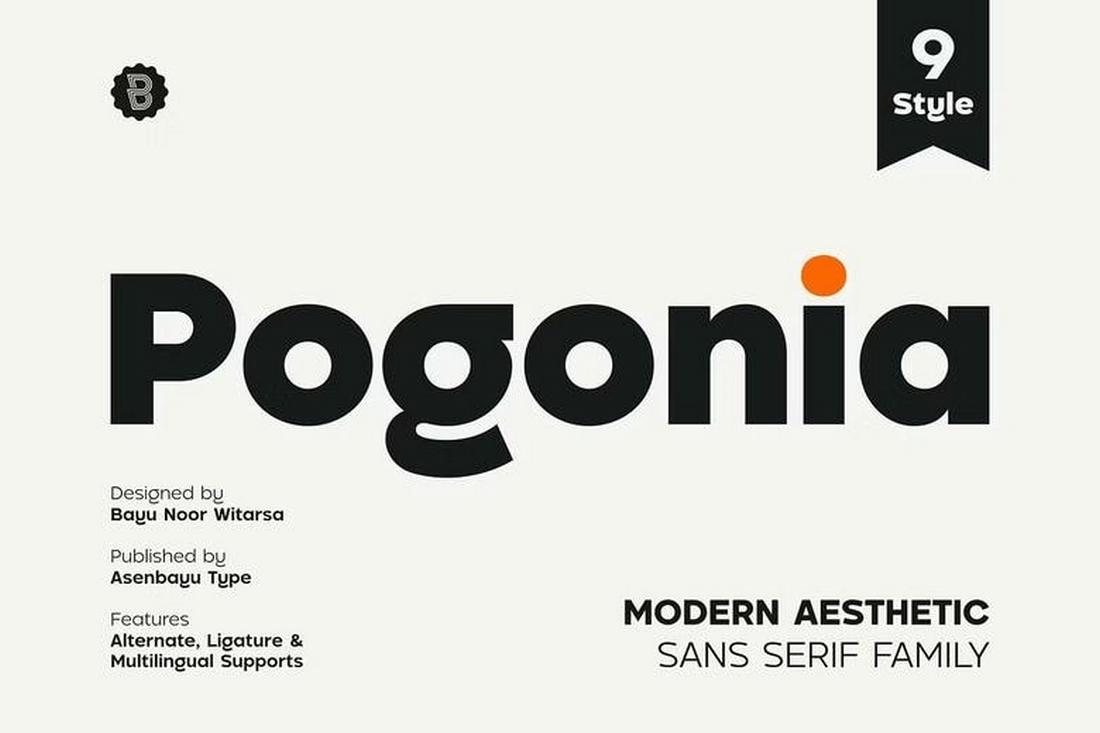 Pogonia - Free Humanist Font