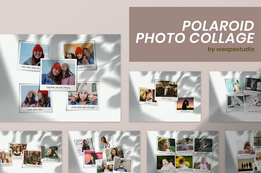 Polaroid-Photo-Collage-PSD-Template 20+ Best Photo Collage Templates for Photoshop design tips 