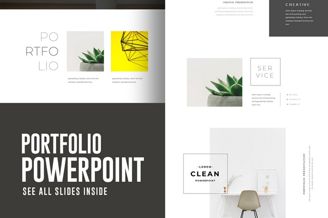 Portfolio-Free-PowerPoint-Presentation-Template 30+ Animated PowerPoint Templates (Free + Premium) design tips 