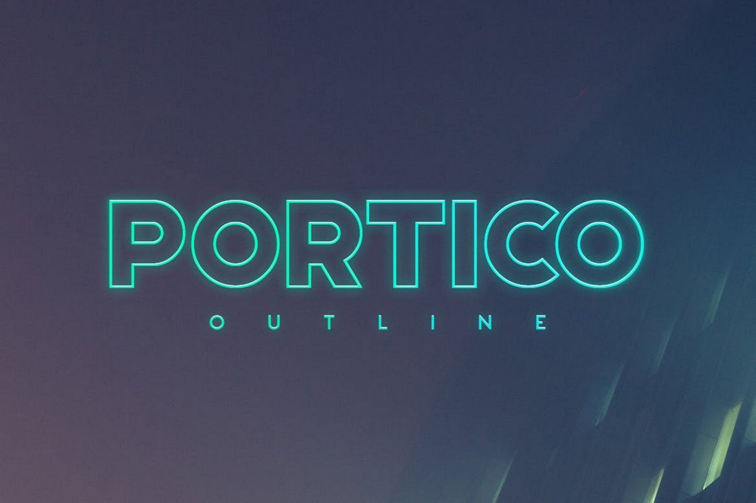 Portico-Outline-Poster-Font 20+ Best Fonts for Posters design tips 