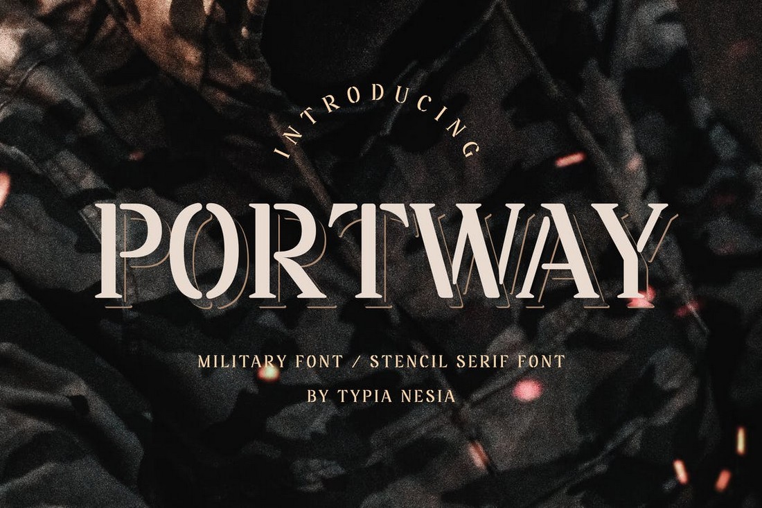 Portway-Military-Stencil-Poster-Font 30+ Best Fonts for Posters design tips 