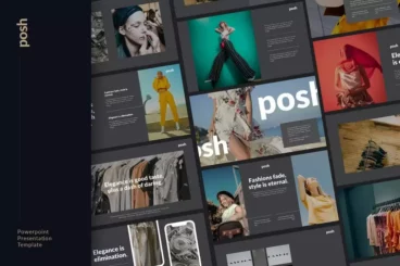 Posh Fashion Showcase Powerpoint Template