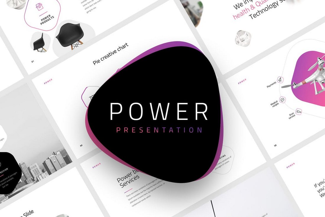 Power-Creative-Powerpoint-Template 20+ Simple PowerPoint Templates (With Clutter-Free Design) design tips 