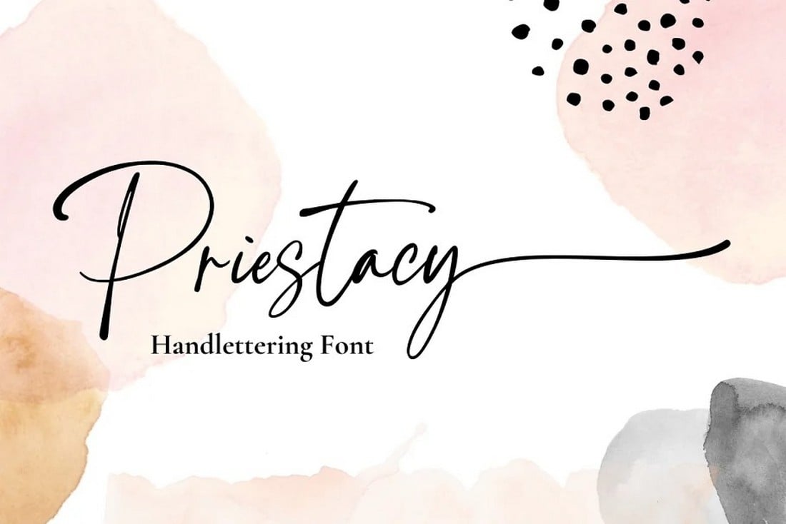 Priestacy-Free-Girly-Font 25+ Stylish Chic & Feminine Fonts for 2022 design tips