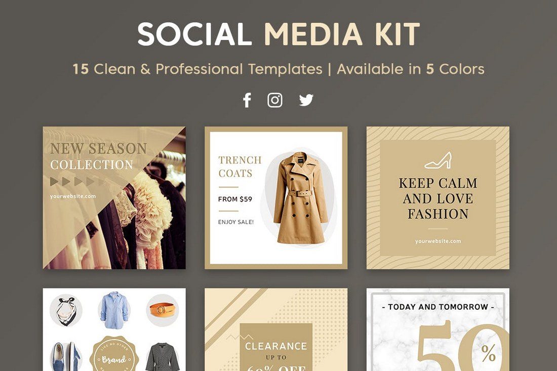 Pro-Social-Media-Kit 40+ Best Social Media Kit Templates & Graphics design tips 