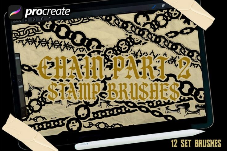 Procreate Chain 20+ Awesome Chain Brushes for Procreate & Photoshop (Free & Pro ...