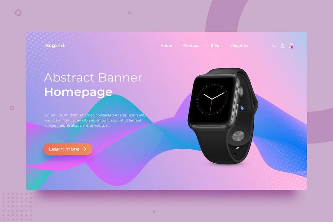 Product Landing Page Background Template